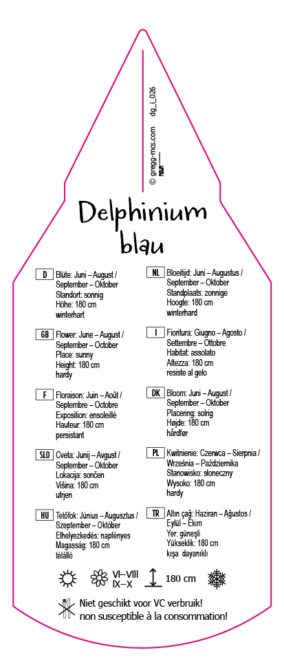 Delphinium blau