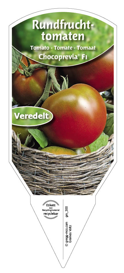 Tomaten, Rundfrucht- Chocoprevia F1 veredelt