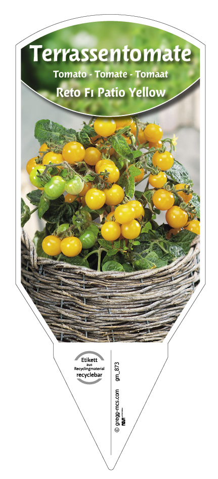 Tomaten, Terassen-, Reto F Patio Yellow