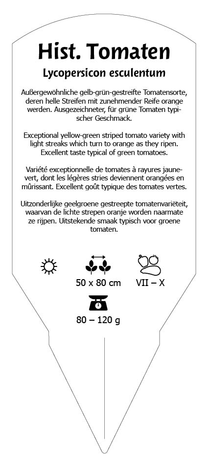 Tomaten, Historische Green Zebra veredelt