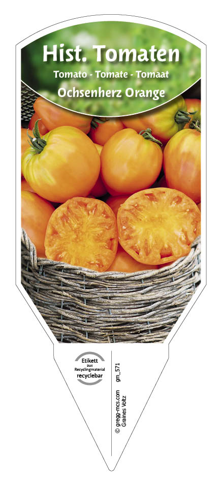 Tomaten, Historische Ochsenherz Orange