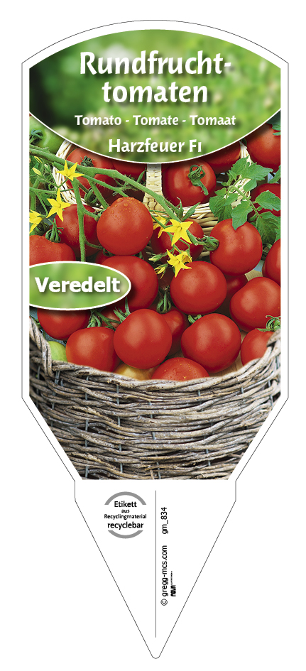 Tomaten, Rundfrucht- Harzfeuer F1 veredelt