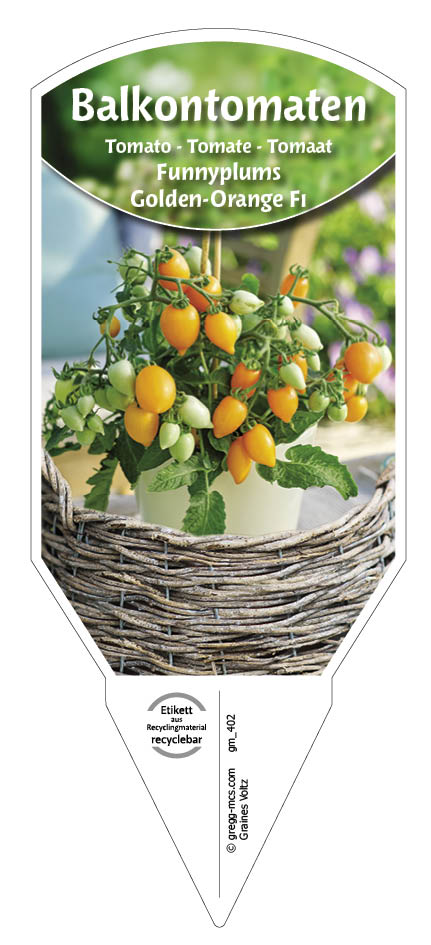 Tomaten, Balkon- Funnyplums® Golden-Orange F1 