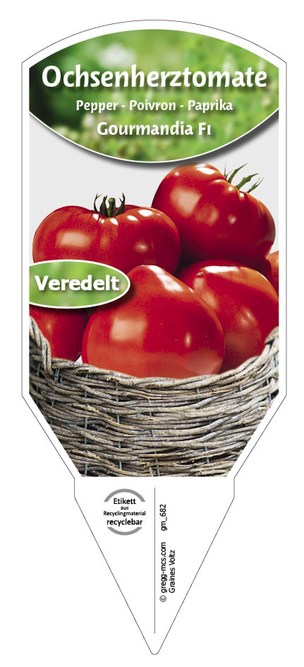 Tomaten, Ochsenherz- Gourmandia F1 veredelt