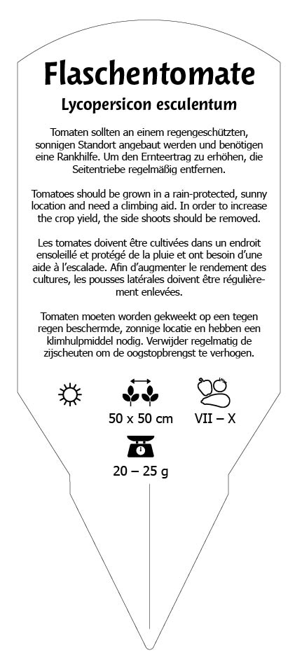 Tomaten, Flaschen- Roma 